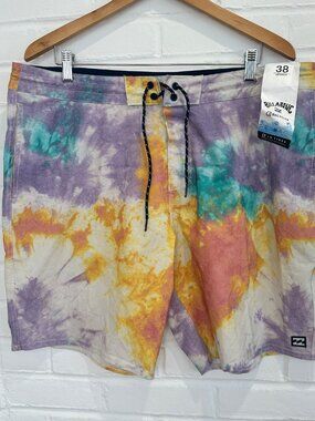 Billabong Recycler Sundays Lo Tide Beach Short Swim Trunks Men's 38 - New